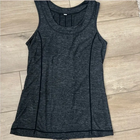 Lululemon Grey Ruffle Tank - Picture 3 of 5